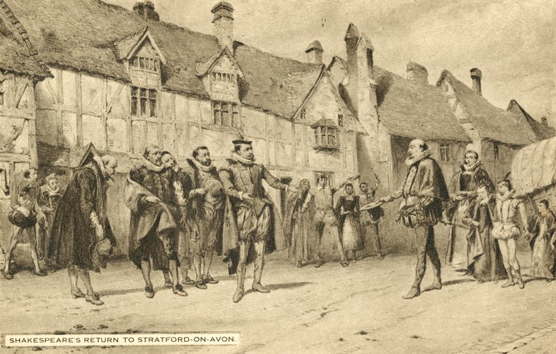 Shakespeares Rückkehr nach Stratford-upon-Avon von English School