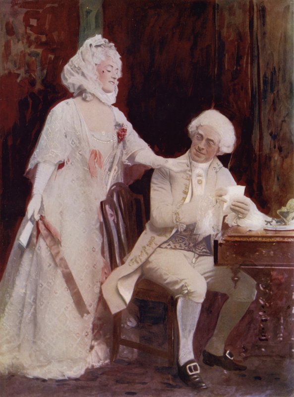 Miss Winifred Emery und Mr Cyril Maude in The School for Scandal von English Photographer