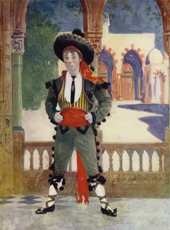 Mr Edmund Payne in The Toreador von English Photographer