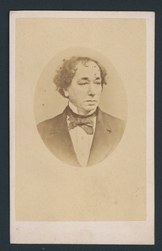 Benjamin Disraeli, Visitenkarte von English Photographer
