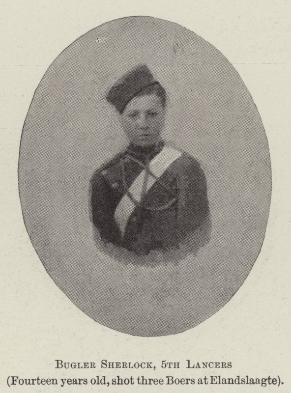 Hornist Sherlock, 5. Lancers von English Photographer