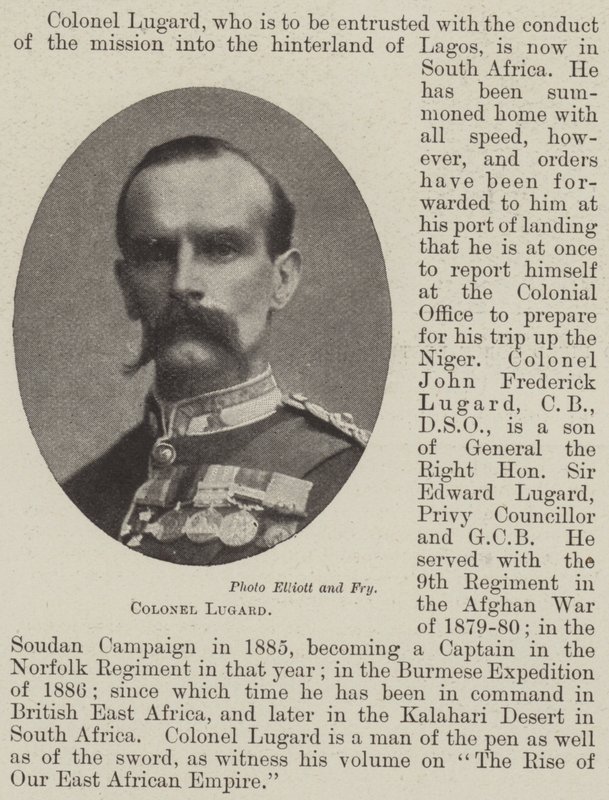 Colonel Lugard von English Photographer