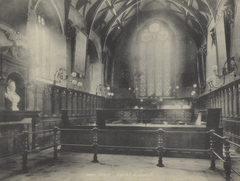 Innenraum, Exeter Guildhall, Devon von English Photographer