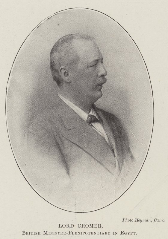 Lord Cromer, britischer Minister-Plenipotentiary in Ägypten von English Photographer