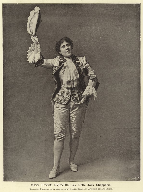 Miss Jessie Preston als Little Jack Sheppard von English Photographer