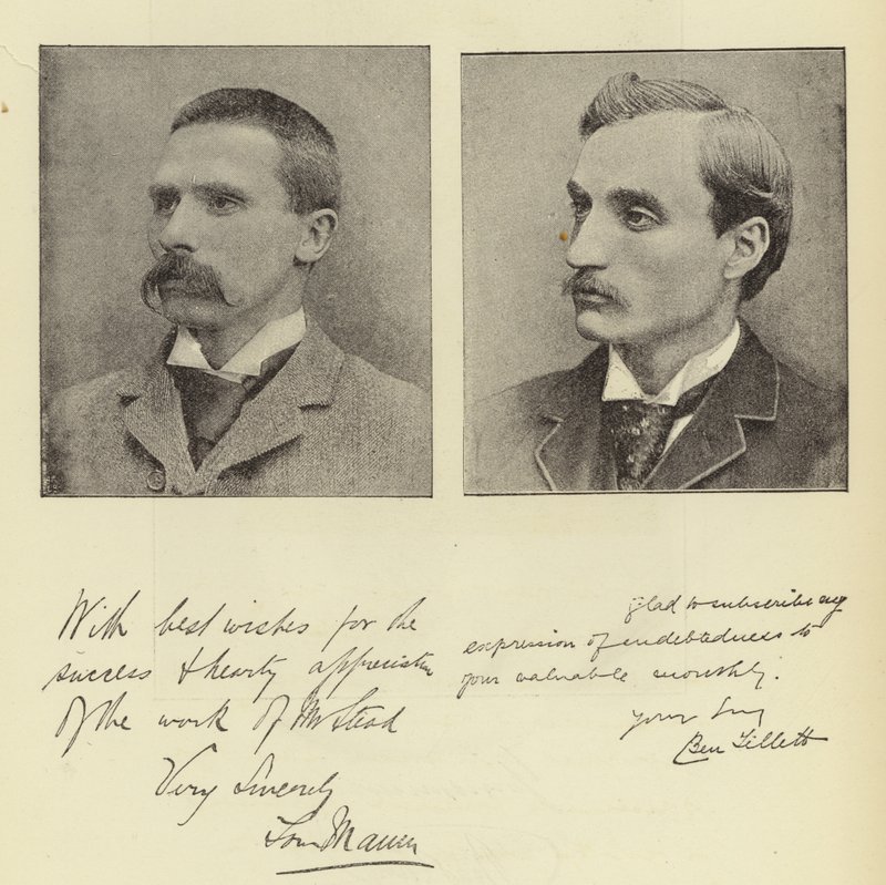 Herr Ben Tillett und Herr Tom Mann von English Photographer
