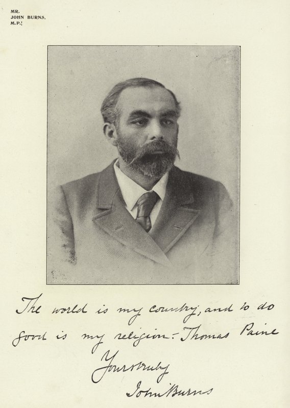 Herr John Burns, MP von English Photographer