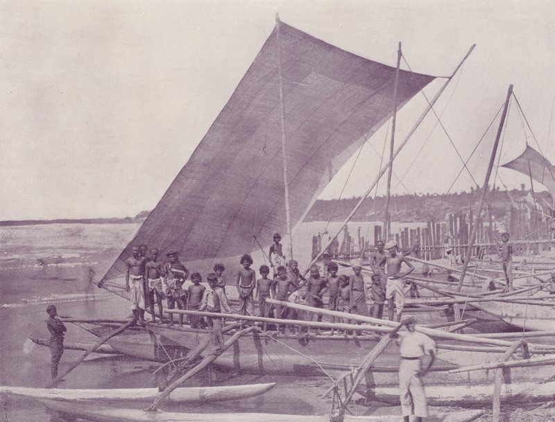 Einheimische Fischerboote, Ceylon von English Photographer