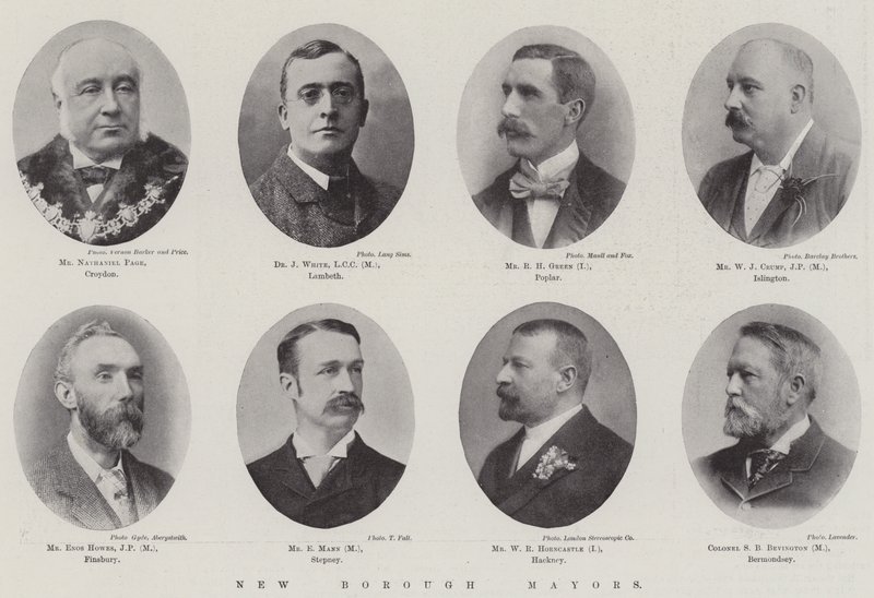 Neue Bürgermeister der Stadtbezirke von English Photographer