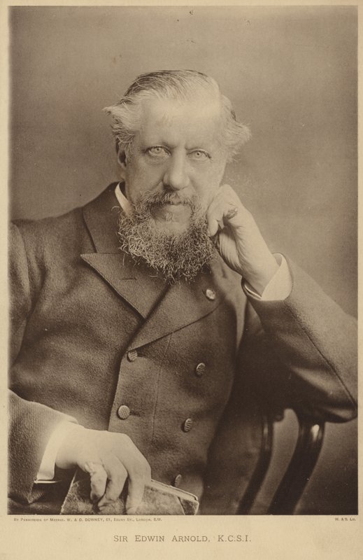 Porträt von Sir Edwin Arnold von English Photographer