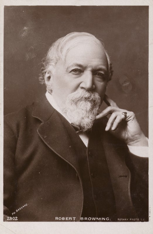 Robert Browning (1812-1889), englischer Dichter und Dramatiker von English Photographer