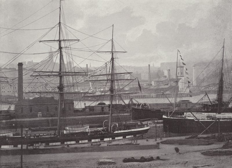 Schiffe auf dem Clyde, Partick, Glasgow von English Photographer