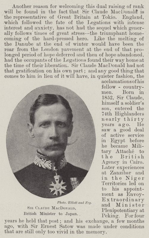 Sir Claude MacDonald, britischer Minister in Japan von English Photographer