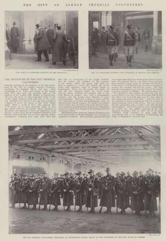 Die City of London Imperial Volunteers von English Photographer