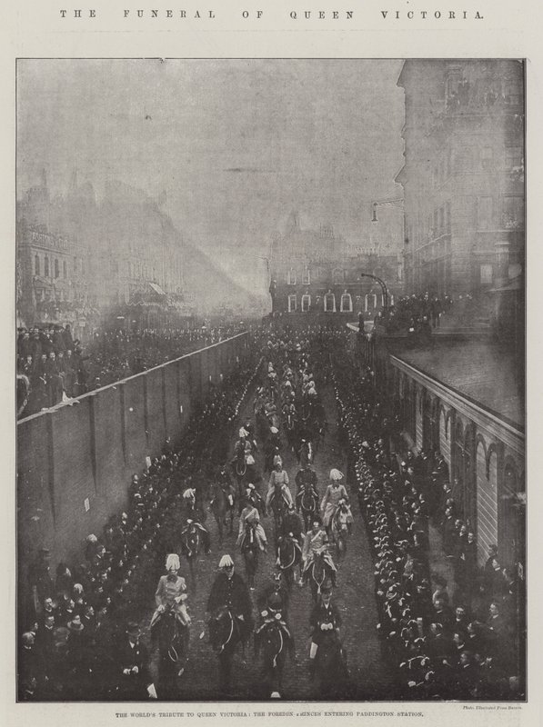 Das Begräbnis von Königin Victoria von English Photographer