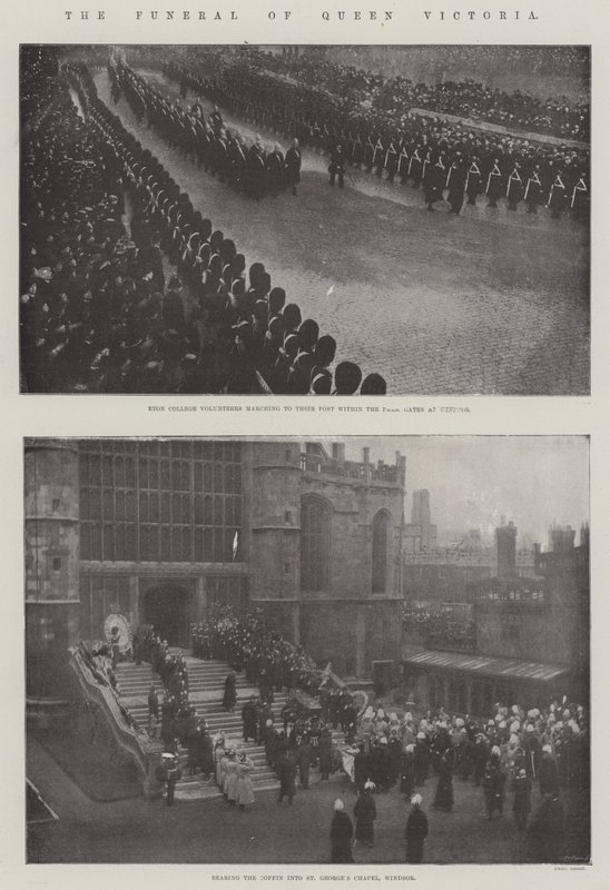 Das Begräbnis von Königin Victoria von English Photographer