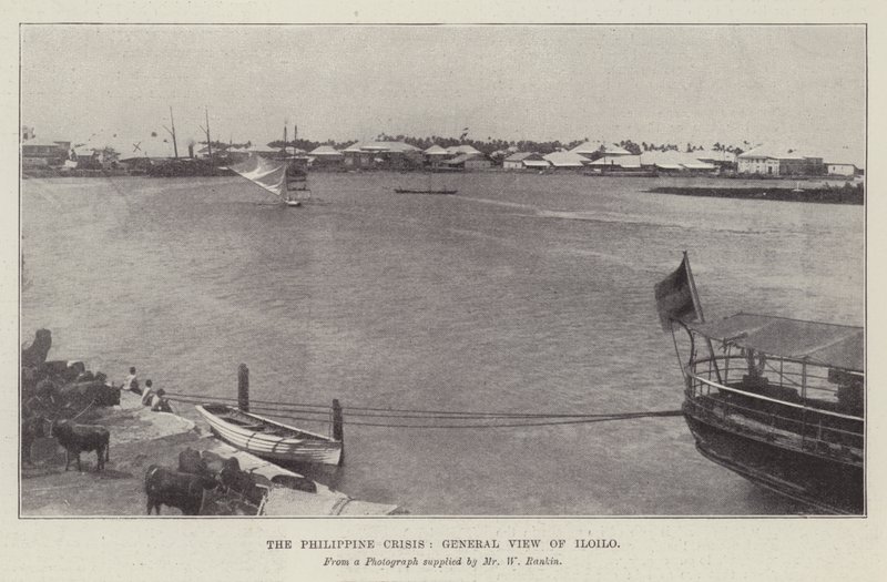Die philippinische Krise, Gesamtansicht von Iloilo von English Photographer