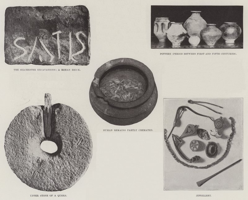 Die Ausgrabungen von Silchester von English Photographer