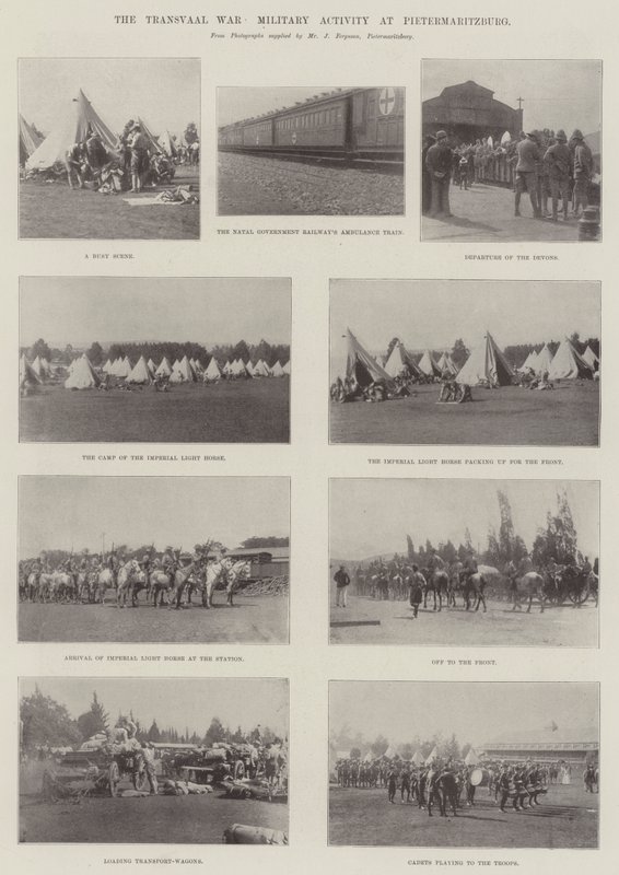 Der Transvaal-Krieg, militärische Aktivität in Pietermaritzburg von English Photographer