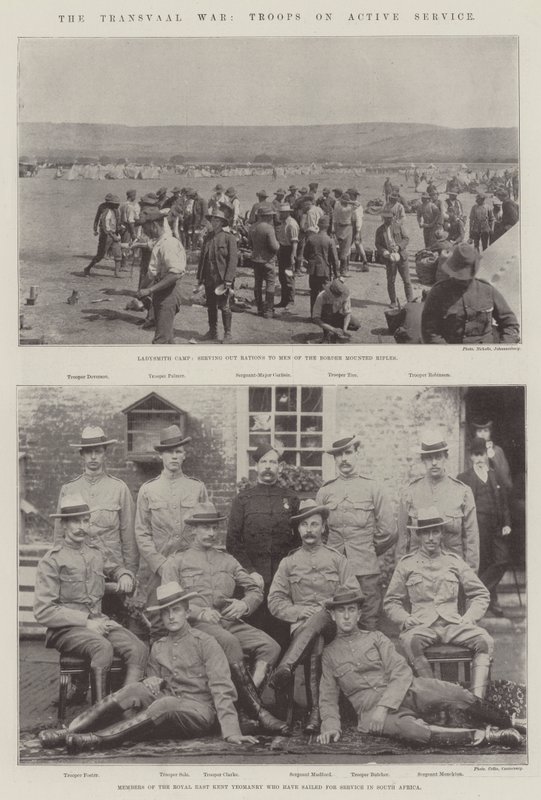 Der Transvaal-Krieg, Truppen im aktiven Dienst von English Photographer