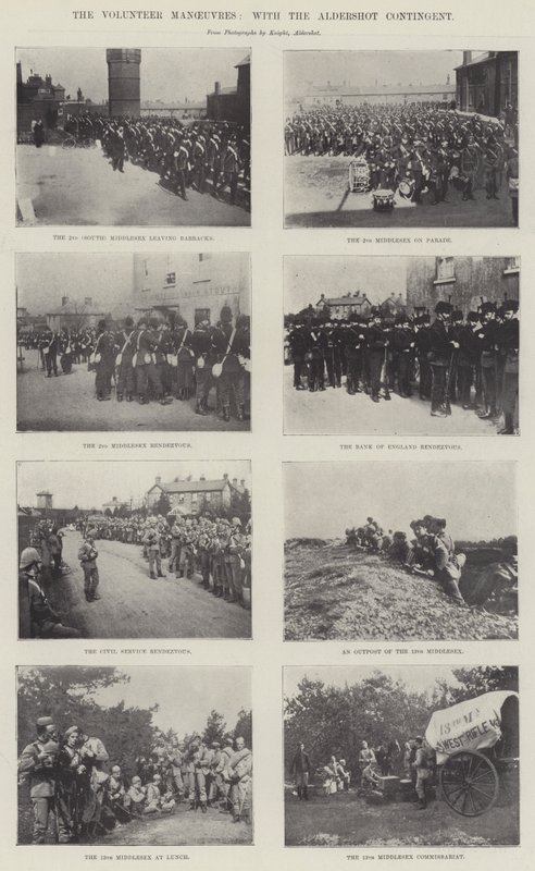 Die Freiwilligenmanöver mit dem Aldershot-Kontingent von English Photographer