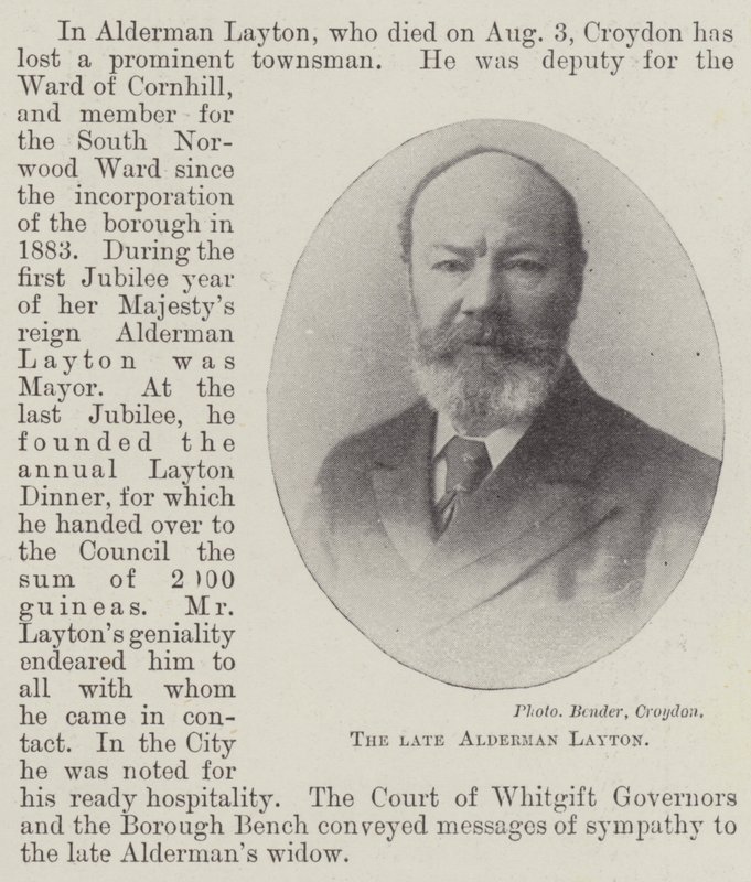 Der verstorbene Alderman Layton von English Photographer