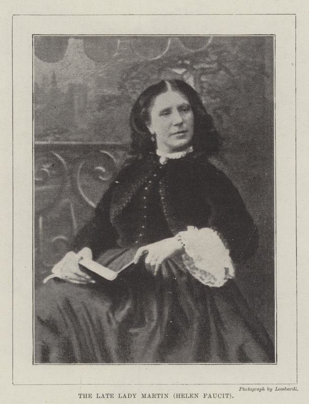 Die verstorbene Lady Martin (Helen Faucit) von English Photographer