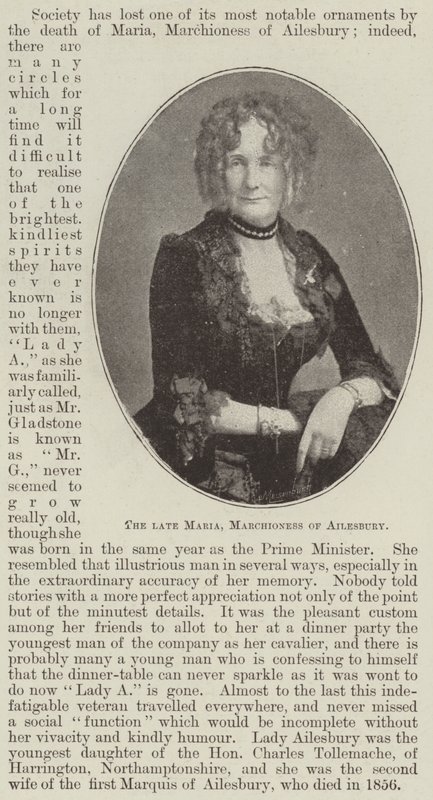 Die verstorbene Maria, Marchioness von Ailesbury von English Photographer