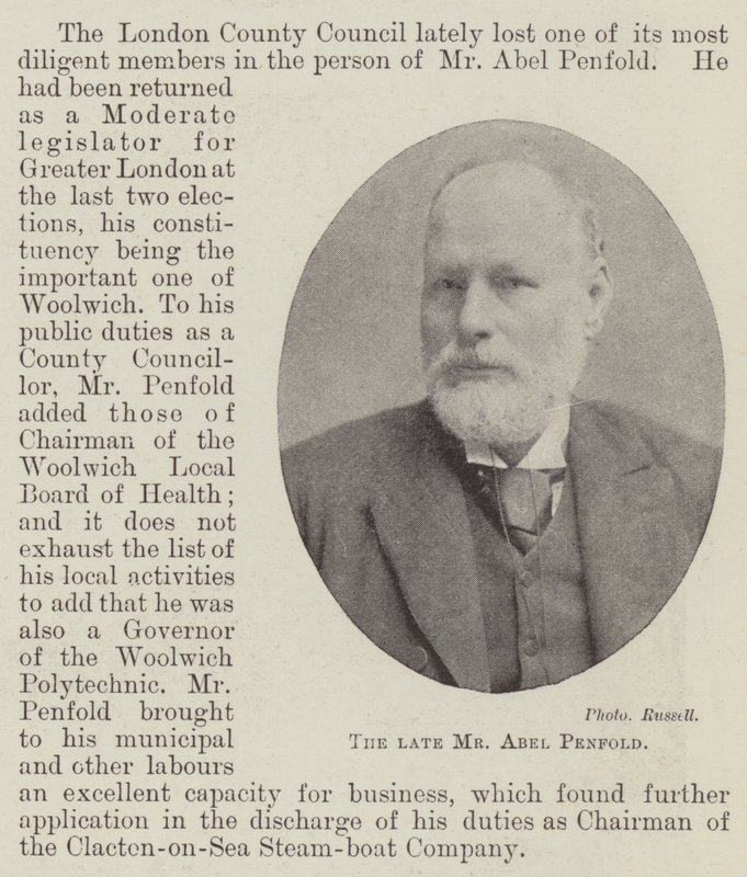 Der verstorbene Mr. Abel Penfold von English Photographer