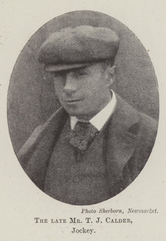 Der verstorbene Mr. T. J. Calder, Jockey von English Photographer