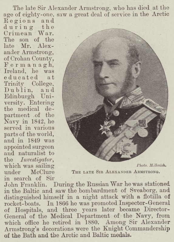 Der verstorbene Sir Alexander Armstrong von English Photographer