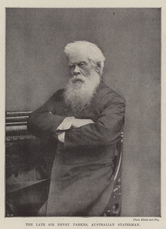 Der verstorbene Sir Henry Parkes, australischer Staatsmann von English Photographer