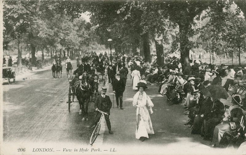 Blick auf den Hyde Park von English Photographer
