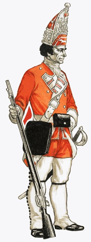 92. Fußgrenadier 1751 von English School