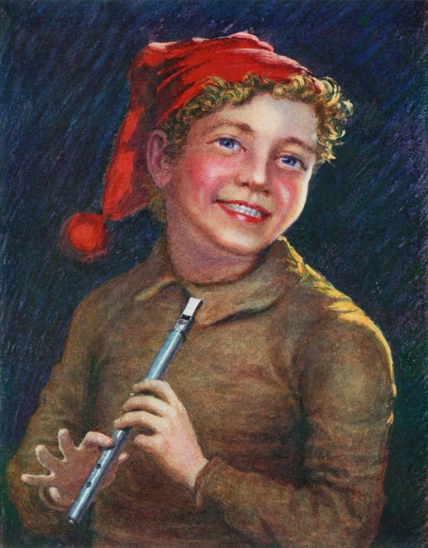 Ein fröhlicher Pfeifer von English School