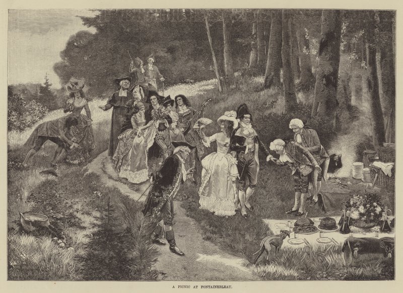 Ein Picknick in Fontainebleau von English School