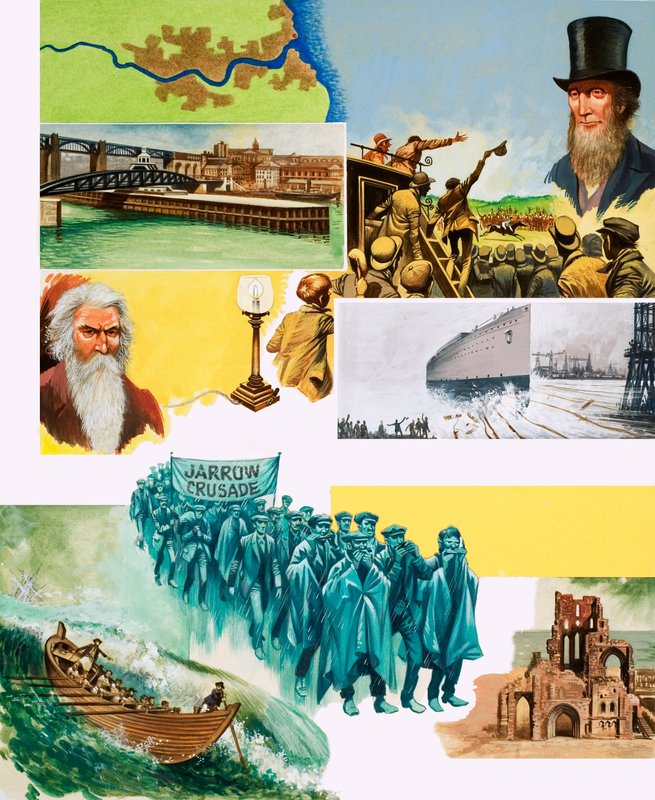 Eine Reise entlang des Tyne von English School