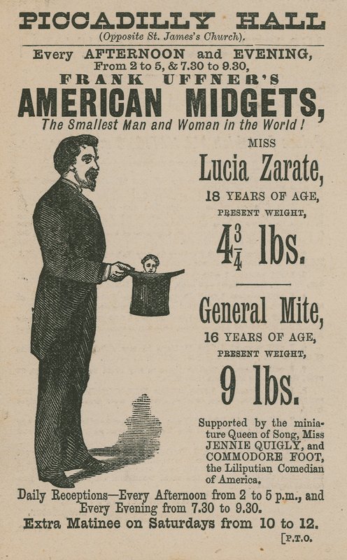 Werbung für Frank Uffners amerikanische Zwerge von English School