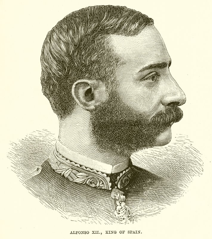 Alfonso XII., König von Spanien von English School