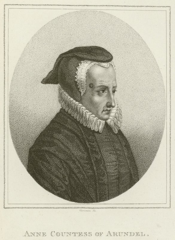 Anne, Gräfin von Arundel (Gravur) von English School