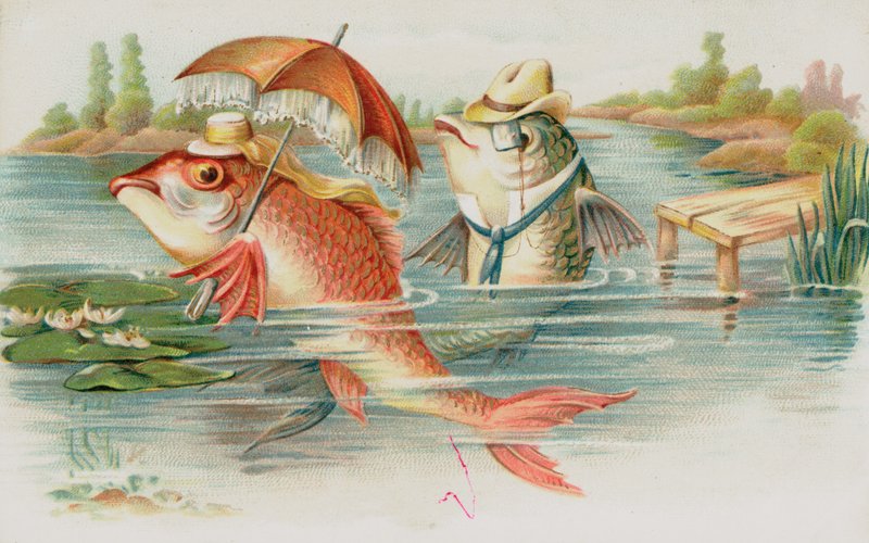 Anthropomorpher Fisch von English School