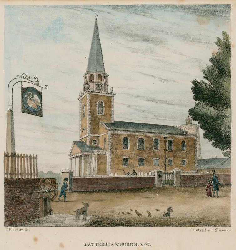 Battersea Kirche, Surrey von English School
