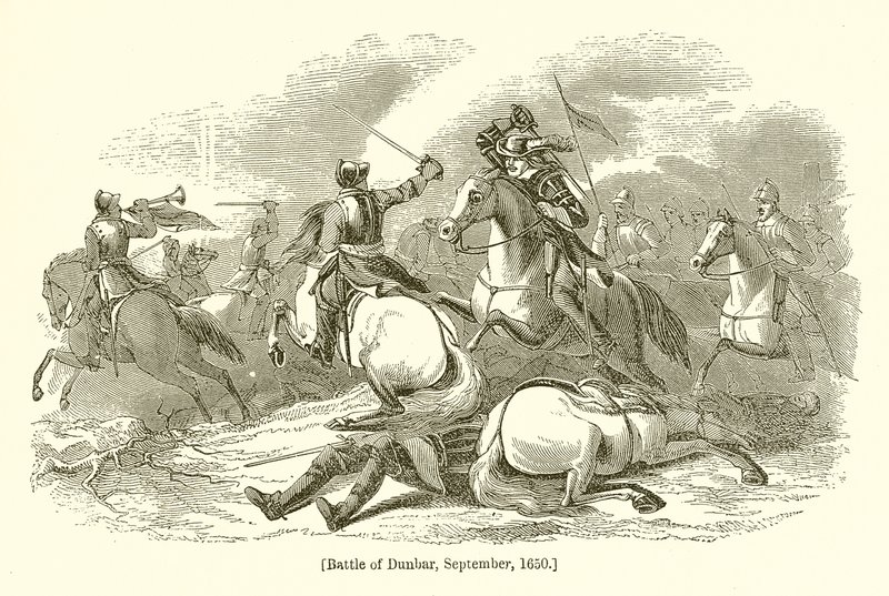 Schlacht von Dunbar, September 1650 von English School