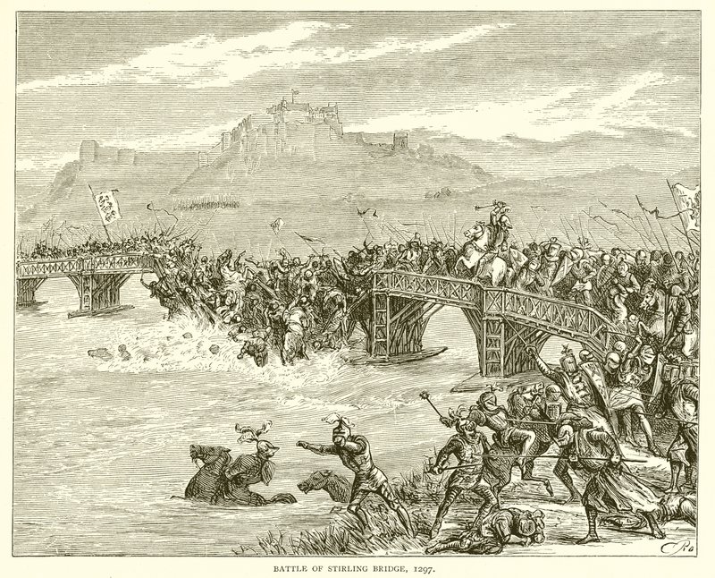 Schlacht von Stirling Bridge, 1297 von English School