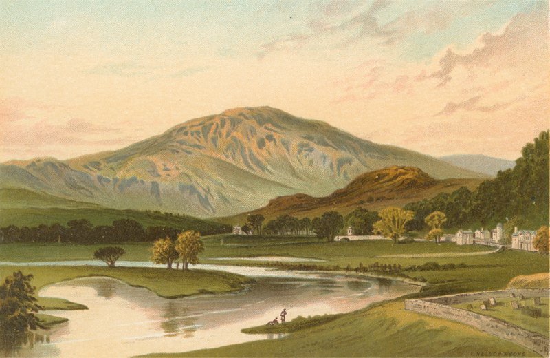 Ben Ledi von der Callander-Brücke von English School