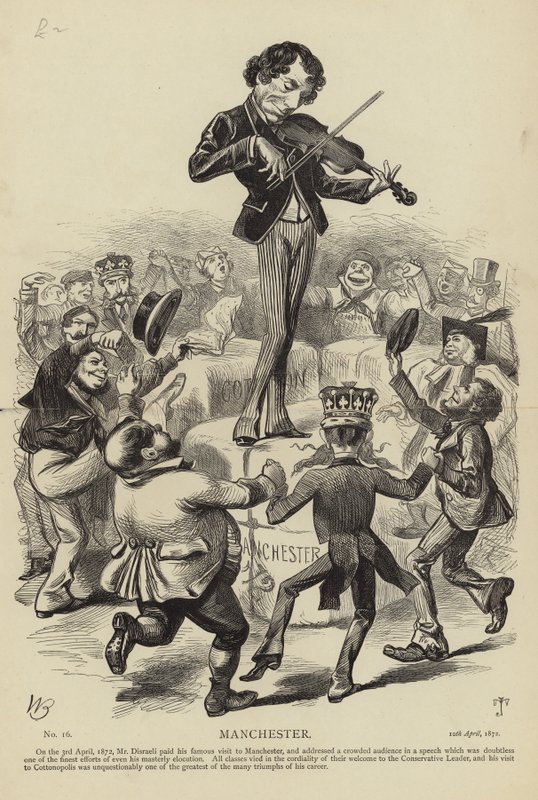 Benjamin Disraeli in Manchester von English School