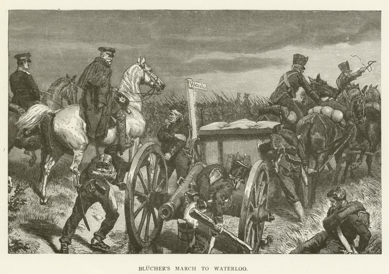 Blüchers Marsch nach Waterloo von English School