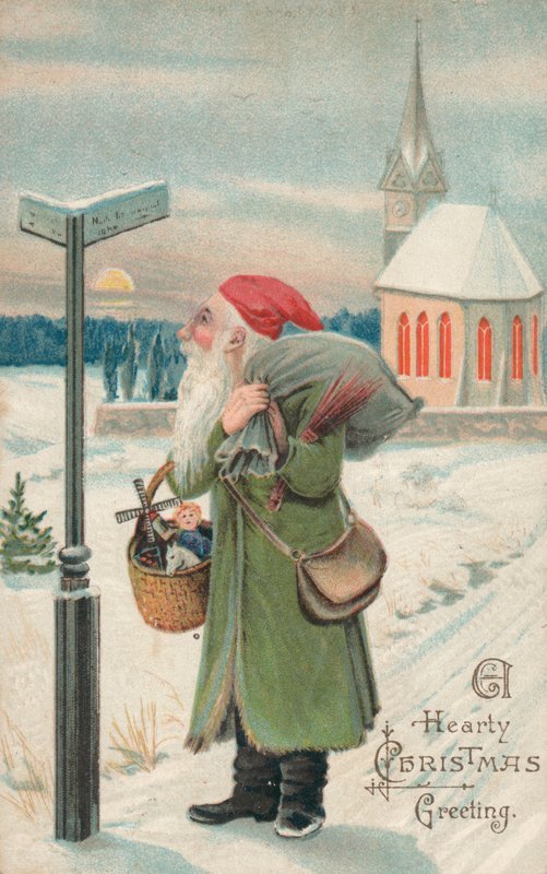 Britische Weihnachtskarte von English School