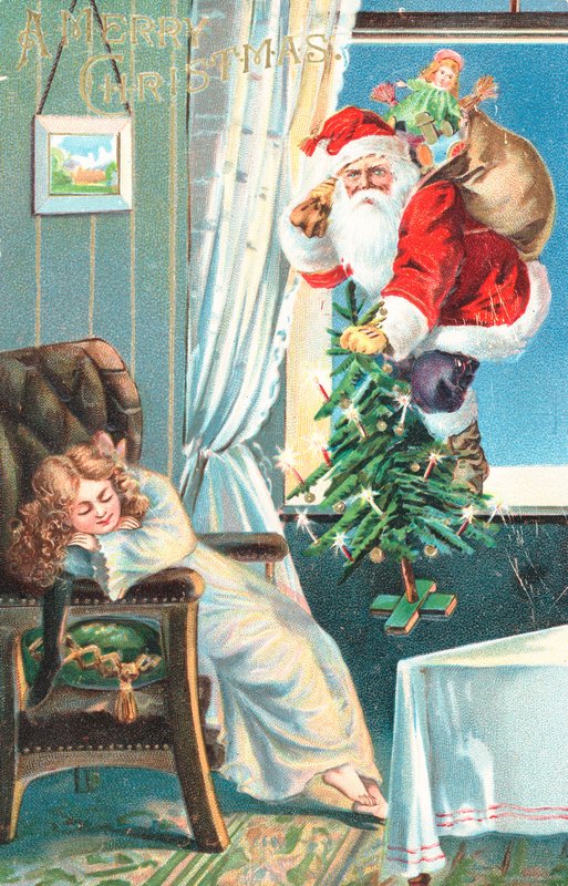 Britische Weihnachtskarte von English School