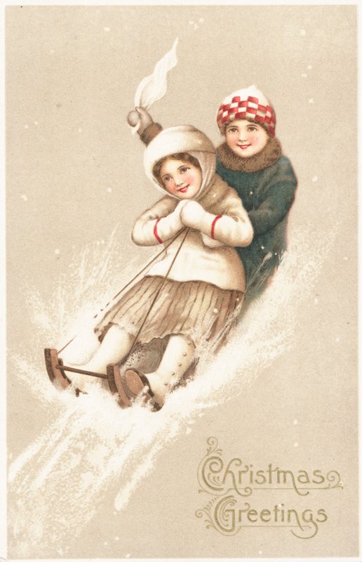 Britische Weihnachtskarte von English School